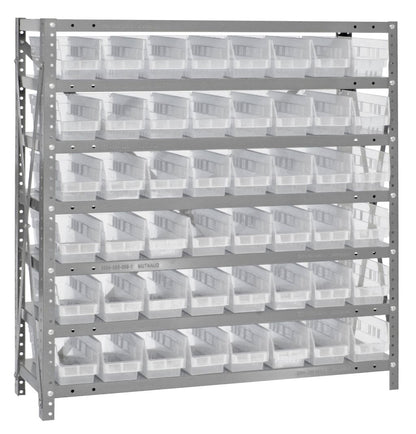 39" High - Economy Shelf Bin System w/ 7 Shelves