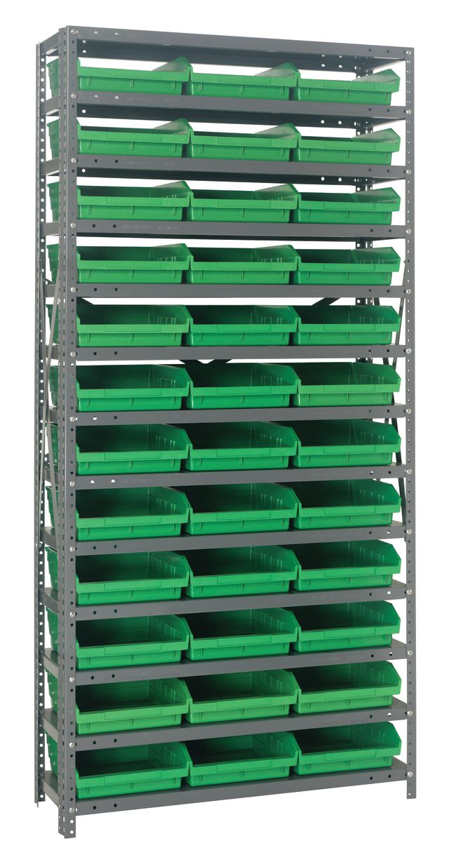75" High - Economy Shelf Bin System w/ 13 Shelves