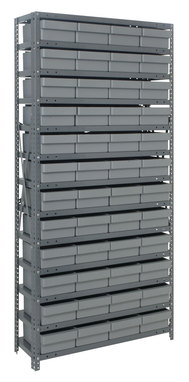 75" High - Open Drawer Shelf System