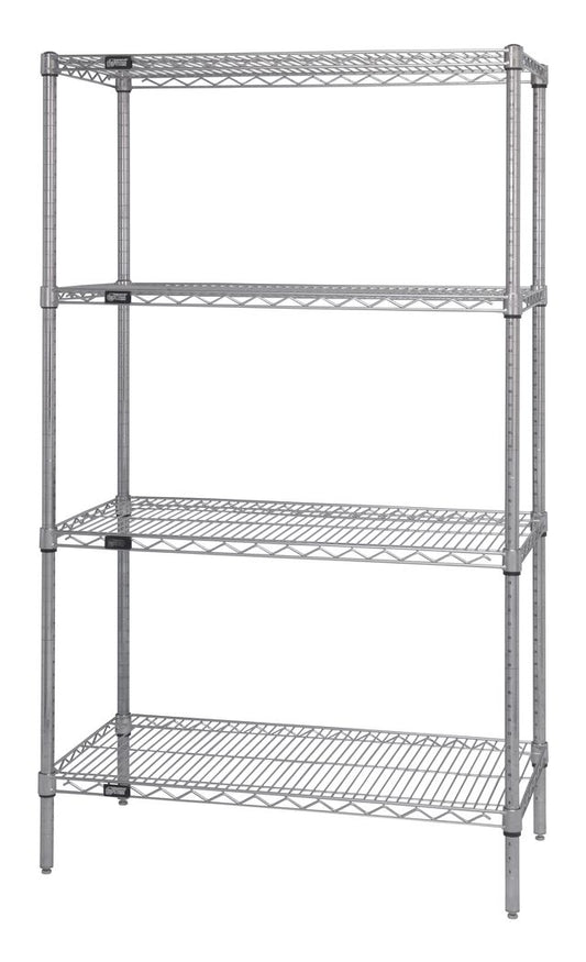 NSF Chrome Wire Shelving – 74"H Starter