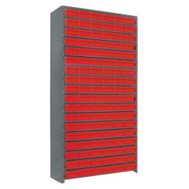 Quantum Super Tuff Euro Drawer Shelving Closed Unit – Complete Package – CL1275-401, 12" x 36" x 75"