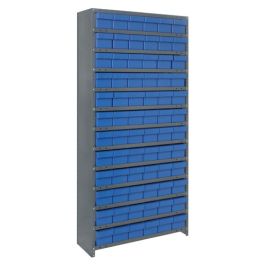 Quantum Super Tuff Euro Drawer Shelving Closed Unit – Complete Package – CL1275-601, 12" x 36" x 75"
