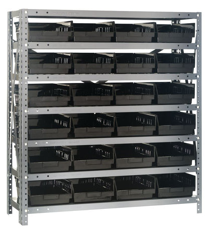 39" High - Economy Shelf Bin System w/ 7 Shelves