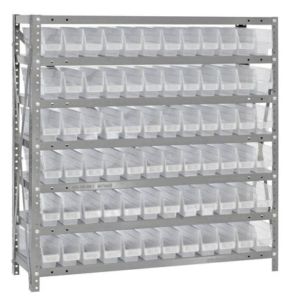 39" High - Economy Shelf Bin System w/ 7 Shelves