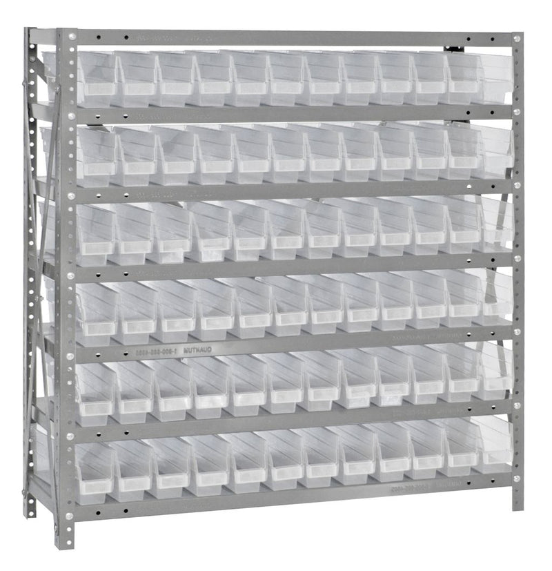 39" High - Economy Shelf Bin System w/ 7 Shelves