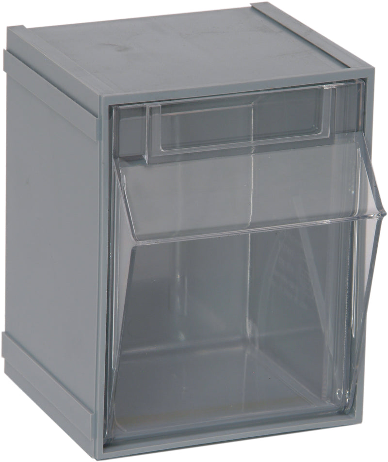 Quantum Individual Bins – Case Pack – 5-1/4" x 4-3/4" x 6-1/4" – QTB405 – Gray
