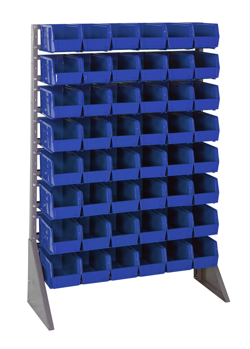 Quantum Steel Rail Bin Packages – 36" x 15" x 53" – QRU-16S-230-48 – Blue
