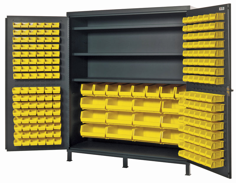Quantum 72" Wide Storage Cabinets – 72" x 24" x 84" – QSC Series – QSC-72S – Yellow