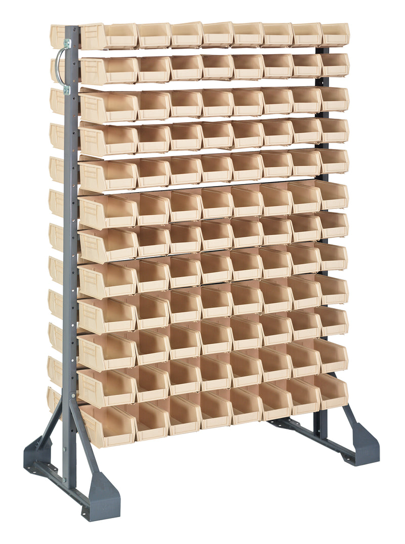 Quantum Steel Rail Bin Packages – 36" x 20" x 53" – QRU-12D-220-192 – Ivory