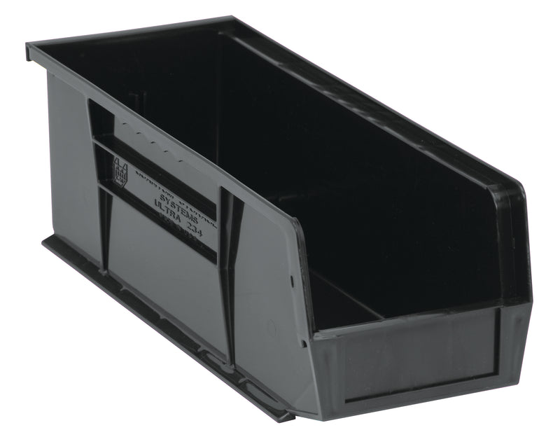 Quantum Ultra Stack & Hang Bins – QUS232 to QUS239 – Case Pack – 14-3/4" x 5-1/2" x 5" – QUS234 – Black