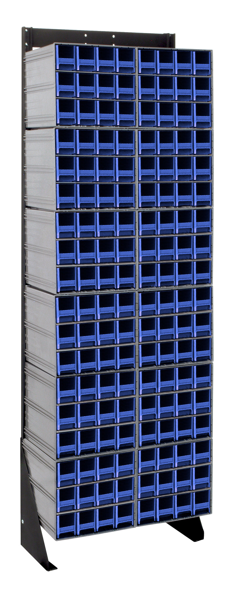 Quantum Interlocking Storage Cabinet Floor Stand – 8" x 23-5/8" x 75" – QIC-170-122 – Blue