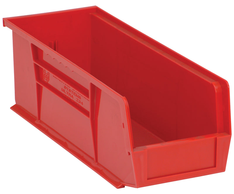 Quantum Ultra Stack & Hang Bins – QUS232 to QUS239 – Case Pack – 14-3/4" x 5-1/2" x 5" – QUS234 – Red