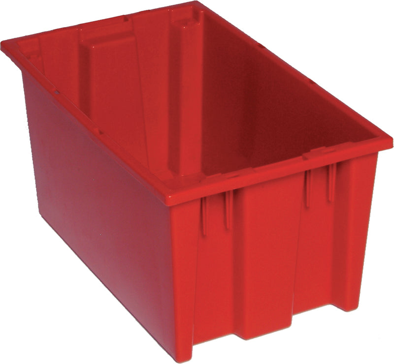 Quantum Genuine Stack & Nest Totes – SNT180 to SNT225 – Case Pack – 18" x 11" x 9" – SNT185 – Red