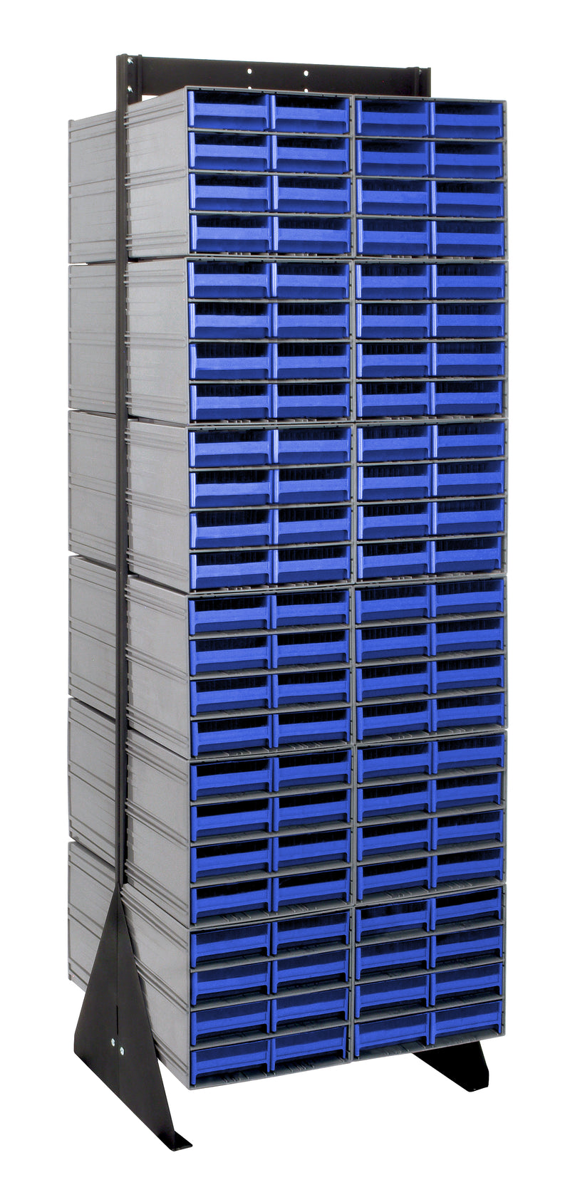 Quantum Interlocking Storage Cabinet Floor Stand – 16" x 23-5/8" x 75" – QIC-270-83 – Blue