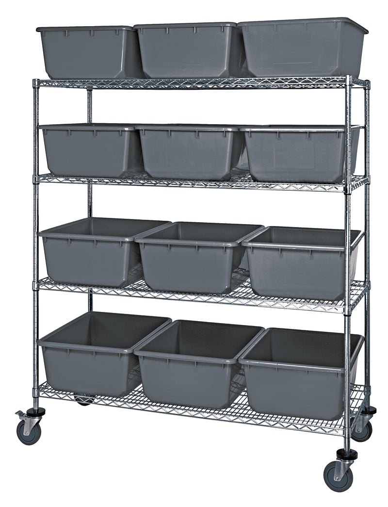 Quantum Quantub Nesting Tote – 60" x 24" x 69" – Kit – MWR4-2419-9 – Gray