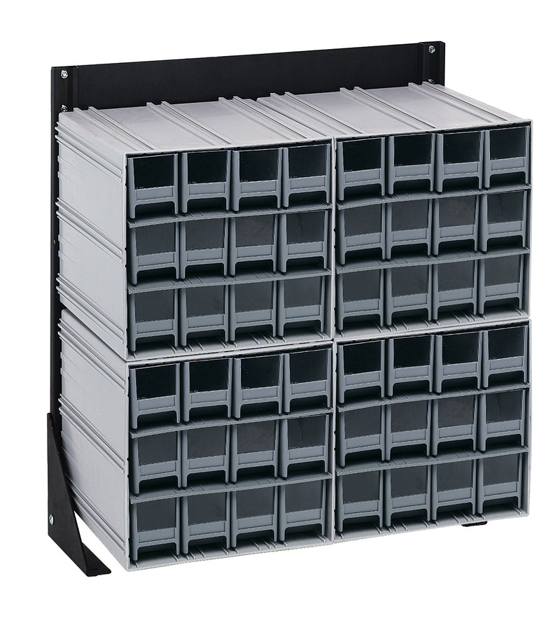 Quantum Interlocking Storage Cabinet Floor Stand – 8" x 23-5/8" x 28" – QIC-124-122 – Gray