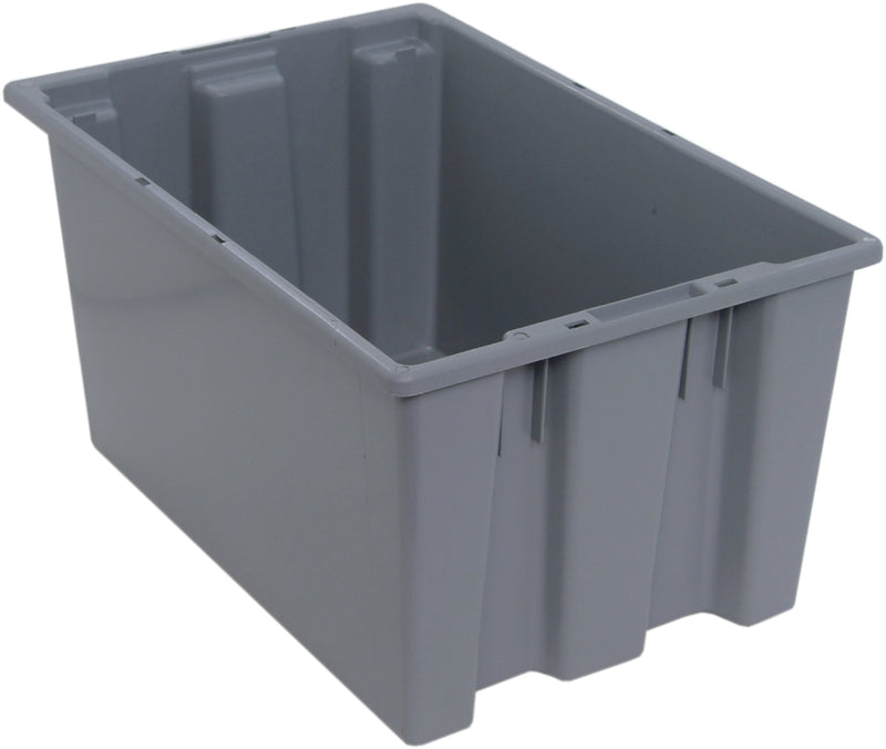 Quantum Genuine Stack & Nest Totes – SNT230 to SNT300 – Case Pack – 23-1/2" x 15-1/2" x 12" – SNT240 – Gray