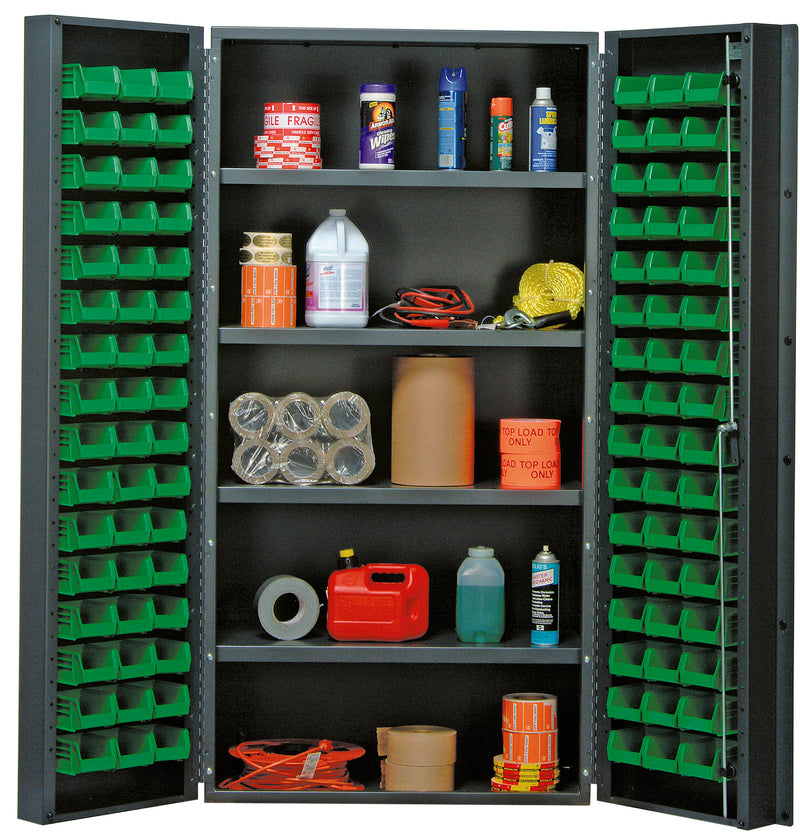 Quantum 36" Wide Storage Cabinets – 36" x 24" x 72" – QSC Series – QSC-36 to QSC-64-2S-6DS – Kit – QSC-36-96-4IS – Green