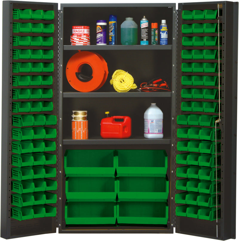 Quantum 36" Wide Storage Cabinets – 36" x 24" x 72" – QSC Series – QSC-36 to QSC-64-2S-6DS – Kit – QSC-36S – Green
