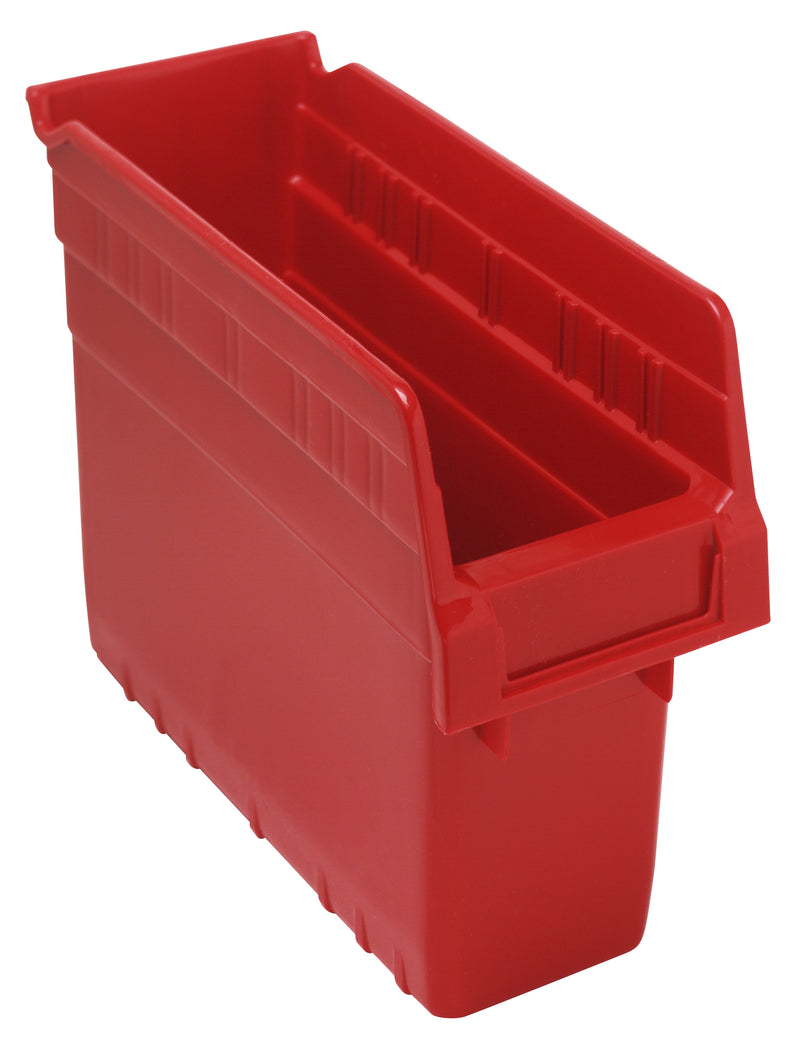 Quantum 8" Shelf Bins – QSB801 to QSB806 – Case Pack – 11-5/8" x 4-3/8" x 8" – QSB801 – Red