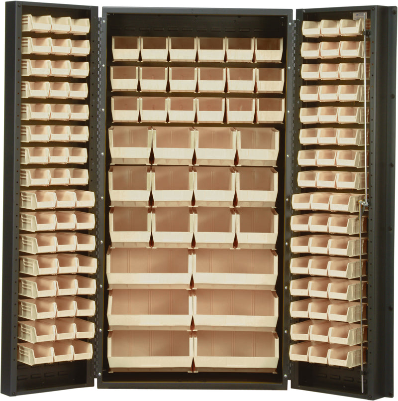 Quantum 36" Wide Storage Cabinets – 36" x 24" x 72" – QSC Series – QSC-36 to QSC-64-2S-6DS – Kit – QSC-36 – Ivory