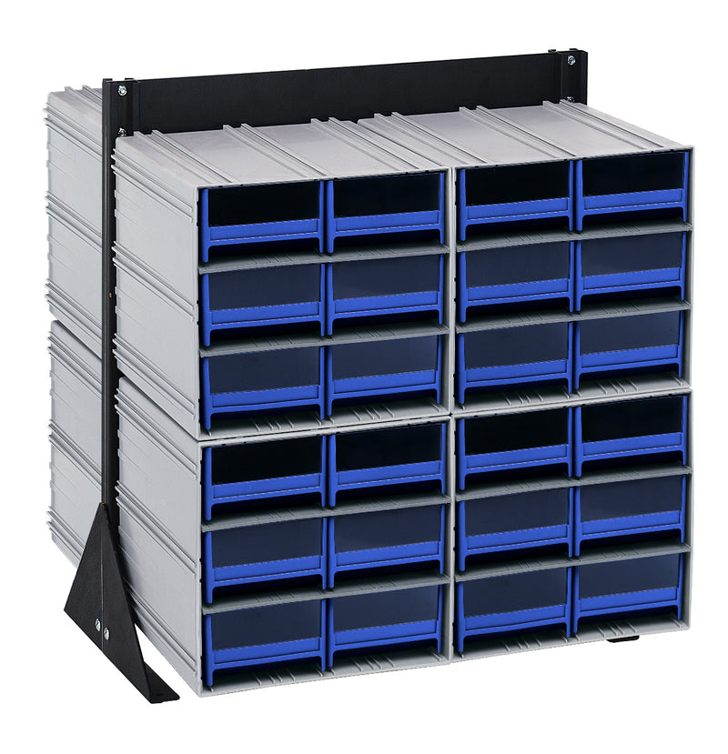 Quantum Interlocking Storage Cabinet Floor Stand – 16" x 23-5/8" x 28" – QIC-224-64 – Blue