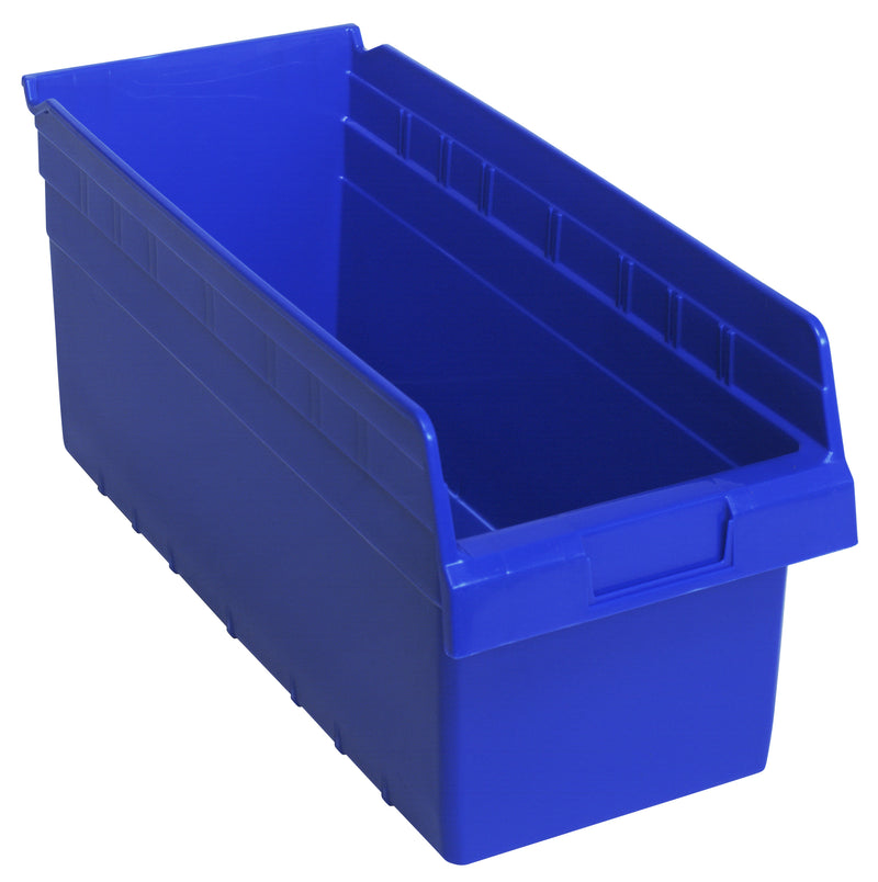 Quantum 8" Shelf Bins – QSB807 to QSB816 – Case Pack – 17-7/8" x 8-3/8" x 8" – QSB808 – Blue