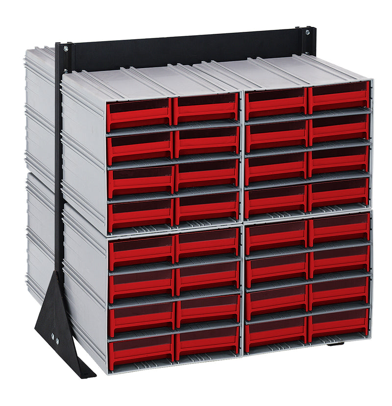 Quantum Interlocking Storage Cabinet Floor Stand – 16" x 23-5/8" x 28" – QIC-224-83 – Red