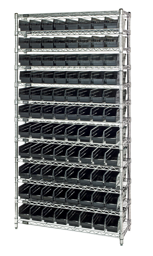 Quantum Conductive Wire Shelving Systems – 12" x 36" x 75" – WR12-101CO – Conductive