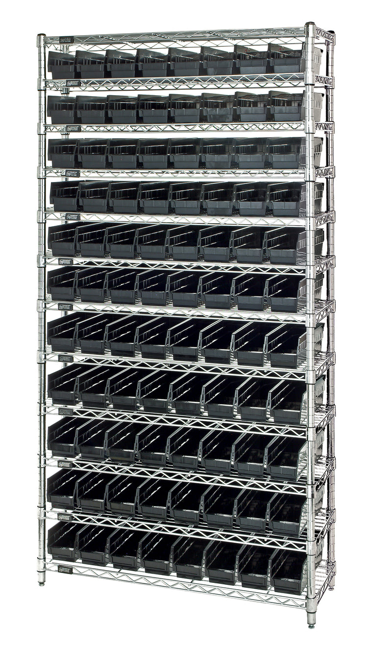 Quantum Conductive Wire Shelving Systems – 12" x 36" x 75" – WR12-101CO – Conductive