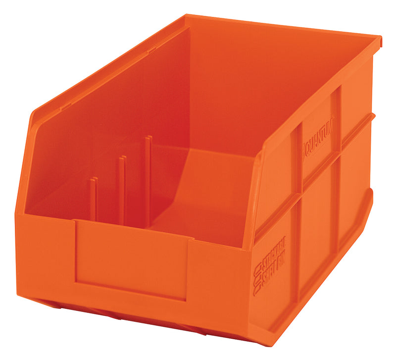 Quantum Stackable Shelf Bins – SSB423 to SSB461 – Case Pack – 14" x 8-1/4" x 7" – SSB443 – Orange