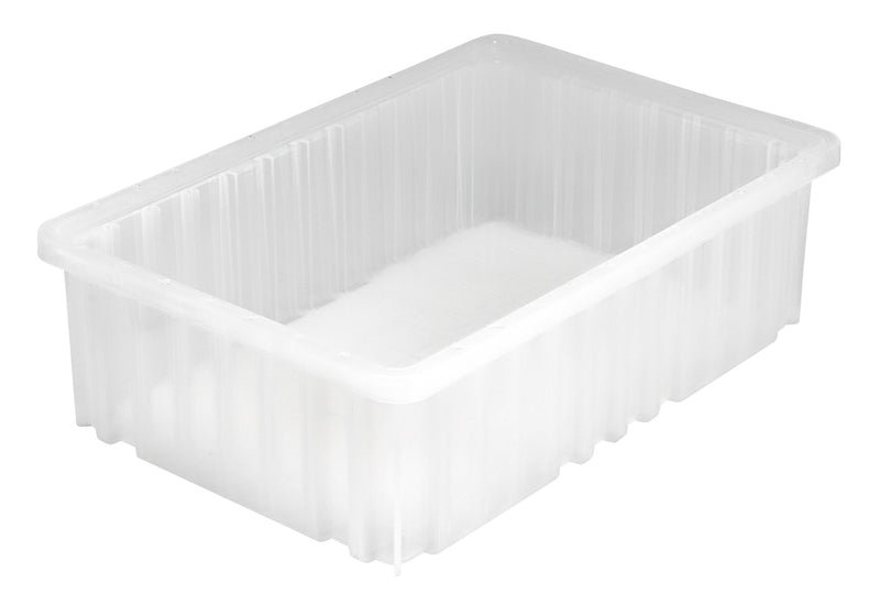 Quantum Clear-View Dividable Grid Containers – DG91025CL to DG92060CL – Case Pack – 16-1/2" x 10-7/8" x 5" – DG92050CL – Clear