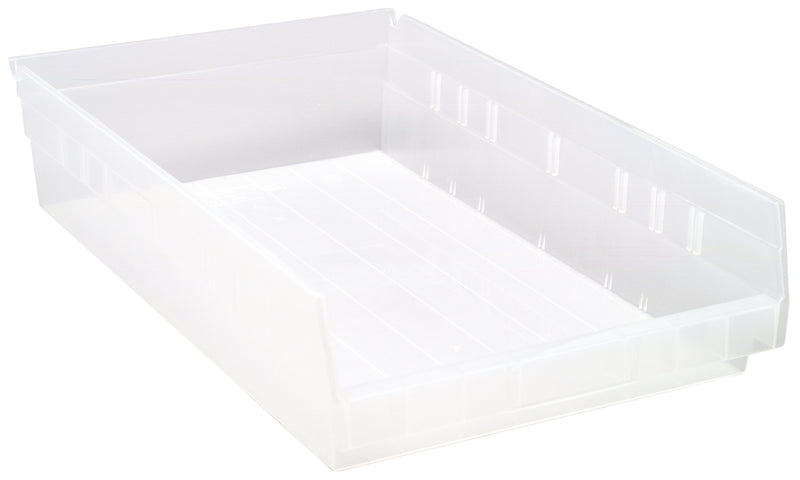 Quantum Clear-View Economy 4" Shelf Bins – QSB106CL to QSB114CL – Case Pack – 17-7/8" x 11-1/8" x 4" – QSB110CL – Clear
