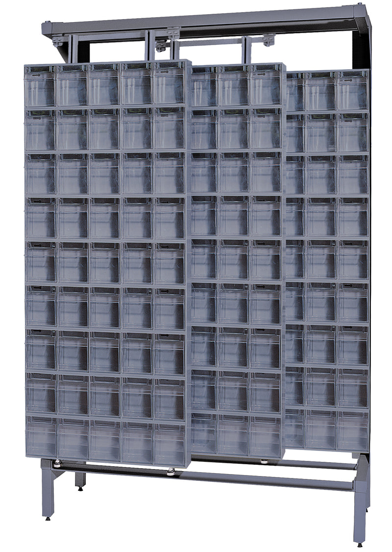 Quantum Free-Standing Sliders – 18" x 48" x 77" – QS Series – Kit – QS-305-36 – Gray