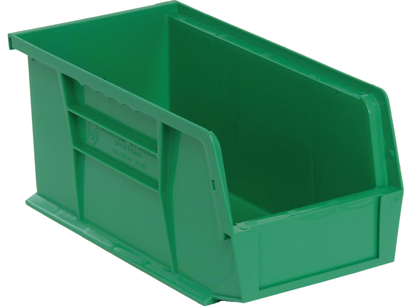 Quantum Ultra Stack & Hang Bins – QUS210 to QUS230 – Case Pack – 10-7/8" x 5-1/2" x 5" – QUS230 – Green