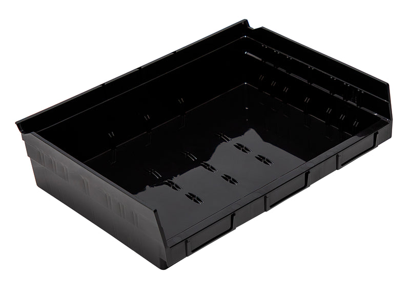 Quantum Eco-Friendly Shelf Bins – QSB116BR to QSB122BR – Case Pack – 11-5/8" x 16-1/2" x 4" – QSB118BR – Recycled