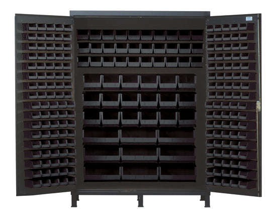 Quantum 60" Wide Storage Cabinets – 60" x 24" x 84" – QSC-60 – Black