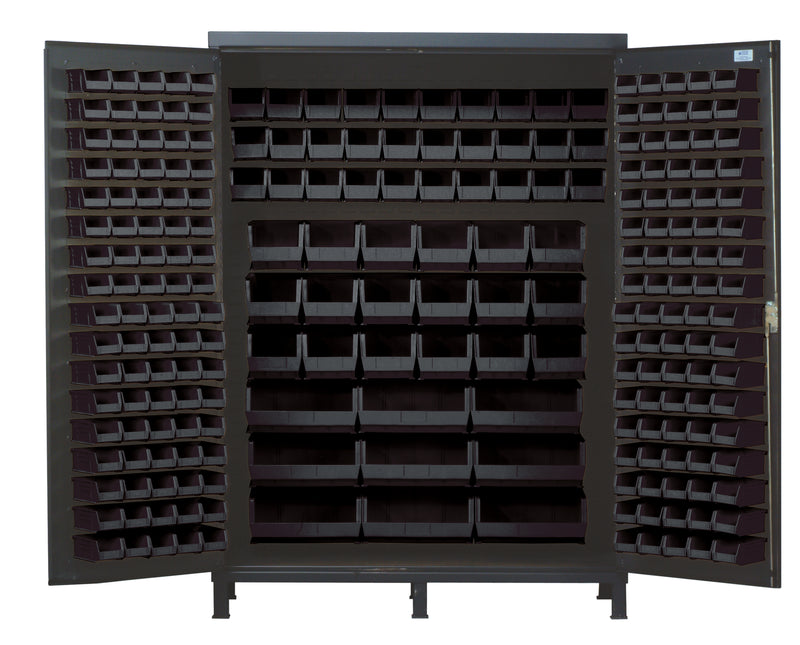 Quantum 60" Wide Storage Cabinets – 60" x 24" x 84" – QSC-60 – Black