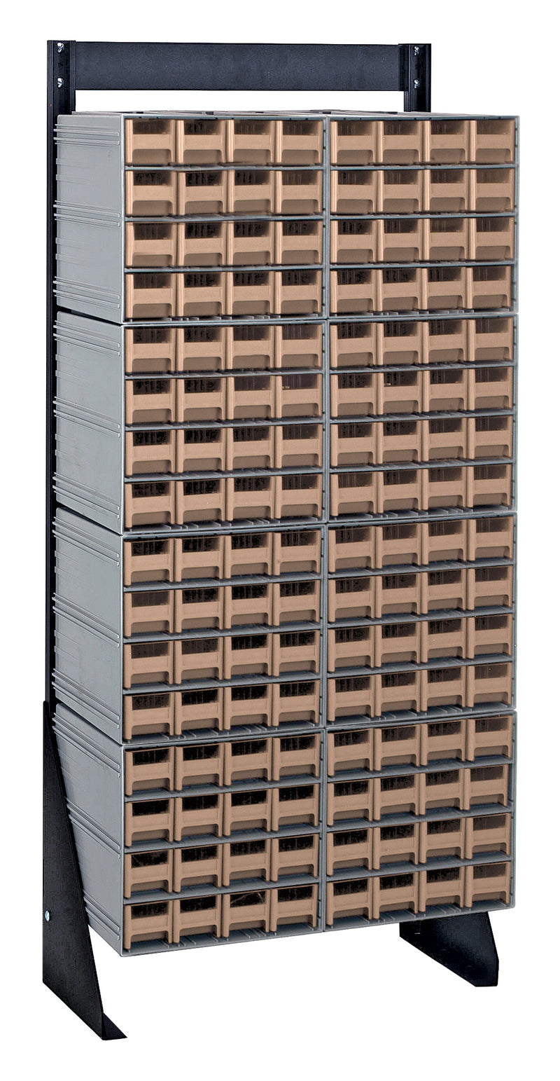 Quantum Interlocking Storage Cabinet Floor Stand – 8" x 23-5/8" x 52" – QIC-148-161 – Ivory