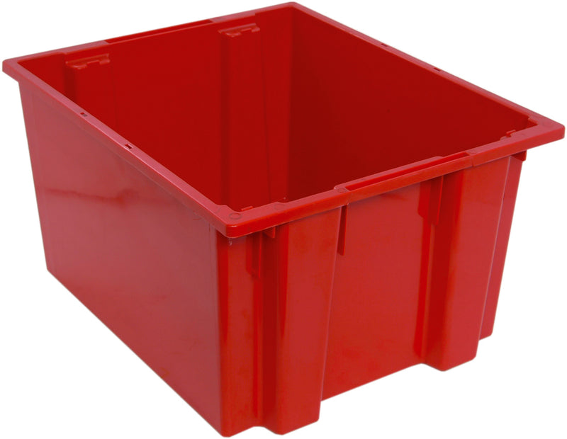Quantum Genuine Stack & Nest Totes – SNT230 to SNT300 – Case Pack – 23-1/2" x 19-1/2" x 13" – SNT230 – Red