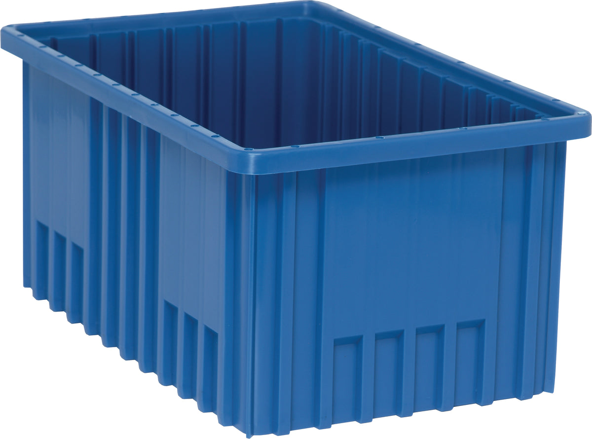 Quantum Dividable Grid Containers – DG92080 to DG93120 – Case Pack – 16-1/2" x 10-7/8" x 8" – DG92080 – Blue
