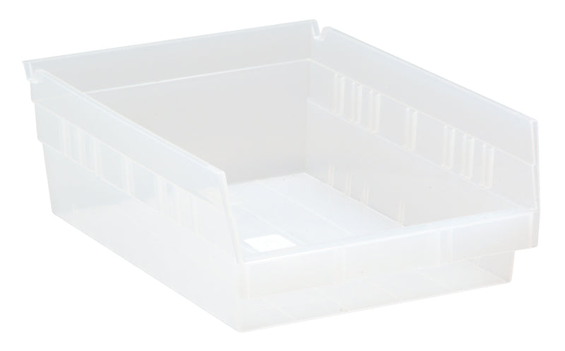 Quantum Clear-View Economy 4" Shelf Bins – QSB106CL to QSB114CL – Case Pack – 11-5/8" x 8-3/8" x 4" – QSB107CL – Clear