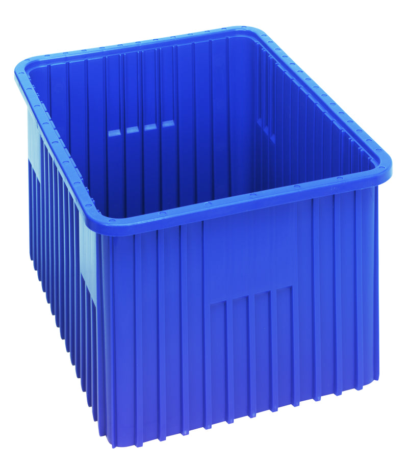 Quantum Dividable Grid Containers – DG92080 to DG93120 – Case Pack – 22-1/2" x 17-1/2" x 12" – DG93120 – Blue