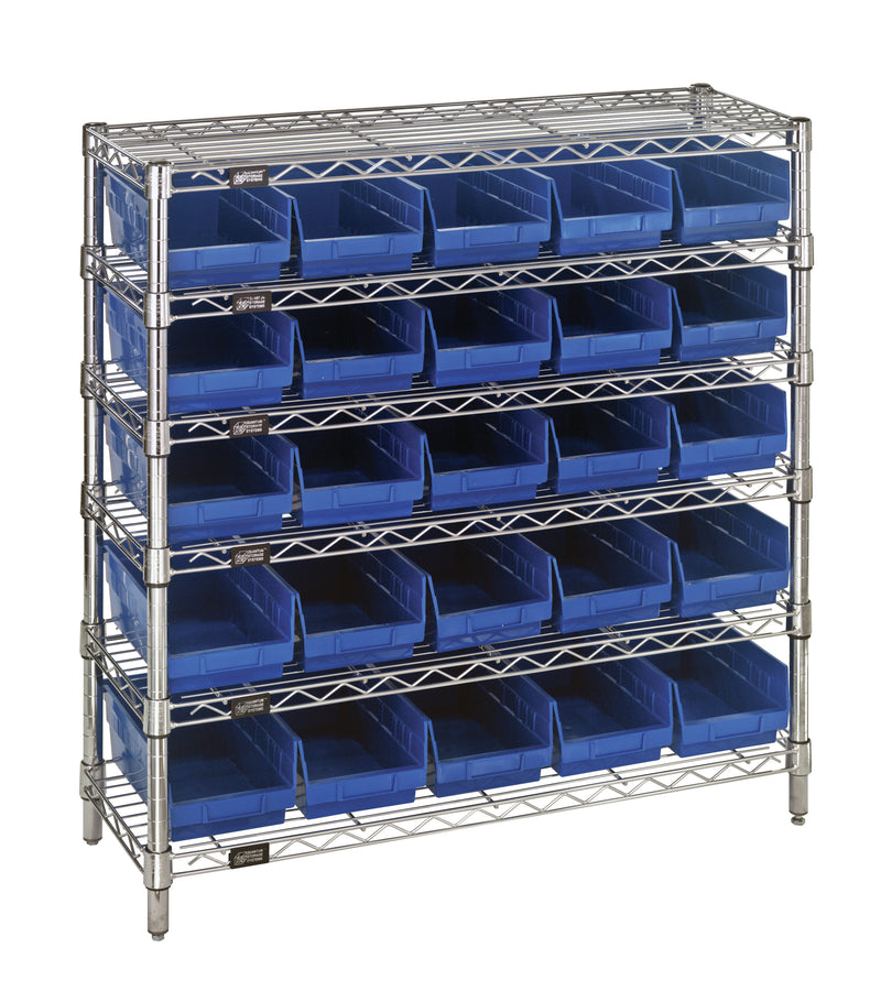 Quantum Complete Bin Center – 12" x 36" x 36" – WR6-36-1236-101 – WR6-36-1236-102 – Blue