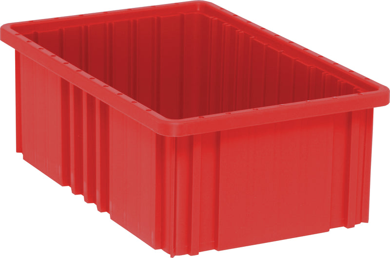 Quantum Dividable Grid Containers – DG91025 to DG92060 – Individual Units – 16-1/2" x 10-7/8" x 6" – DG92060 – Red