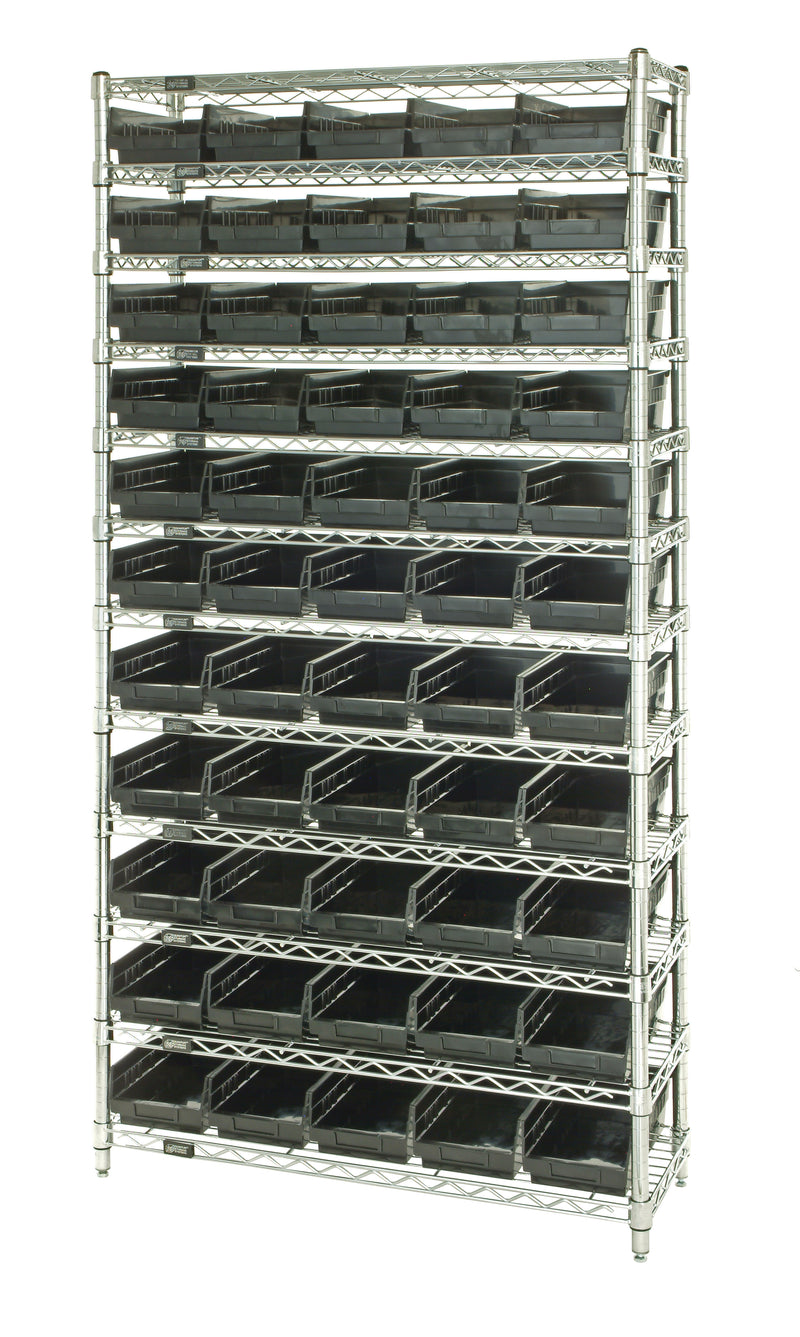Quantum Conductive Wire Shelving Systems – 18" x 36" x 75" – WR12-104CO – Conductive