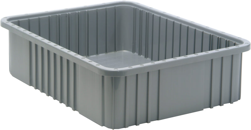 Quantum Dividable Grid Containers – DG92080 to DG93120 – Case Pack – 22-1/2" x 17-1/2" x 6" – DG93060 – Gray