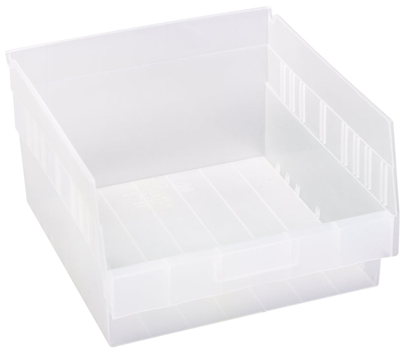 Quantum Clear-View Store-More 6" Shelf Bins – QSB207CL to QSB216CL – Case Pack – 11-5/8" x 11-1/8" x 6" – QSB209CL – Clear