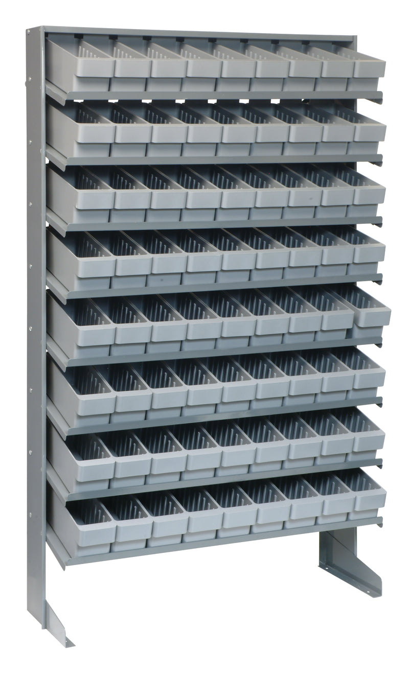 Quantum Single-Sided Pick Racks – 12" x 36" x 60" – QPRS-501 – QPRS-501 – Gray