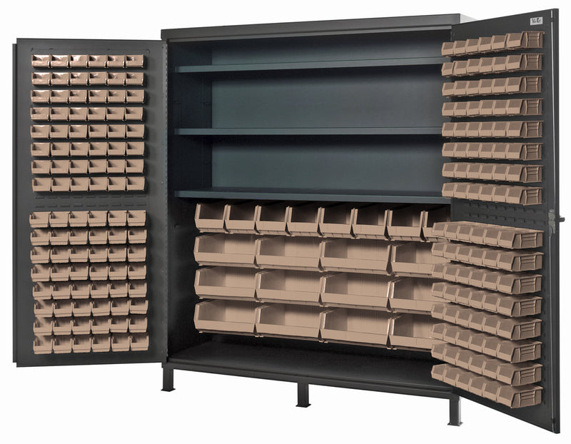 Quantum 72" Wide Storage Cabinets – 72" x 24" x 84" – QSC Series – QSC-72S – Ivory